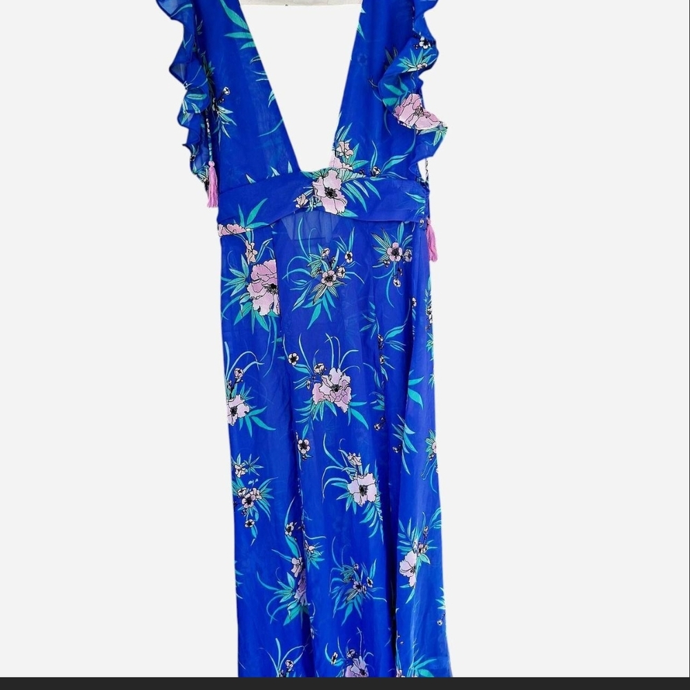 Marshalls Blue Floral Maxi Dress